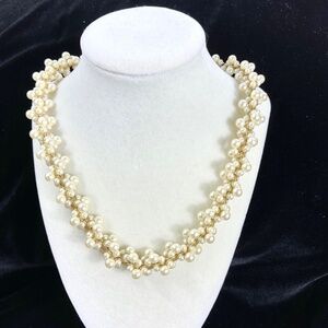 Pearl Cluster Necklace Vintage